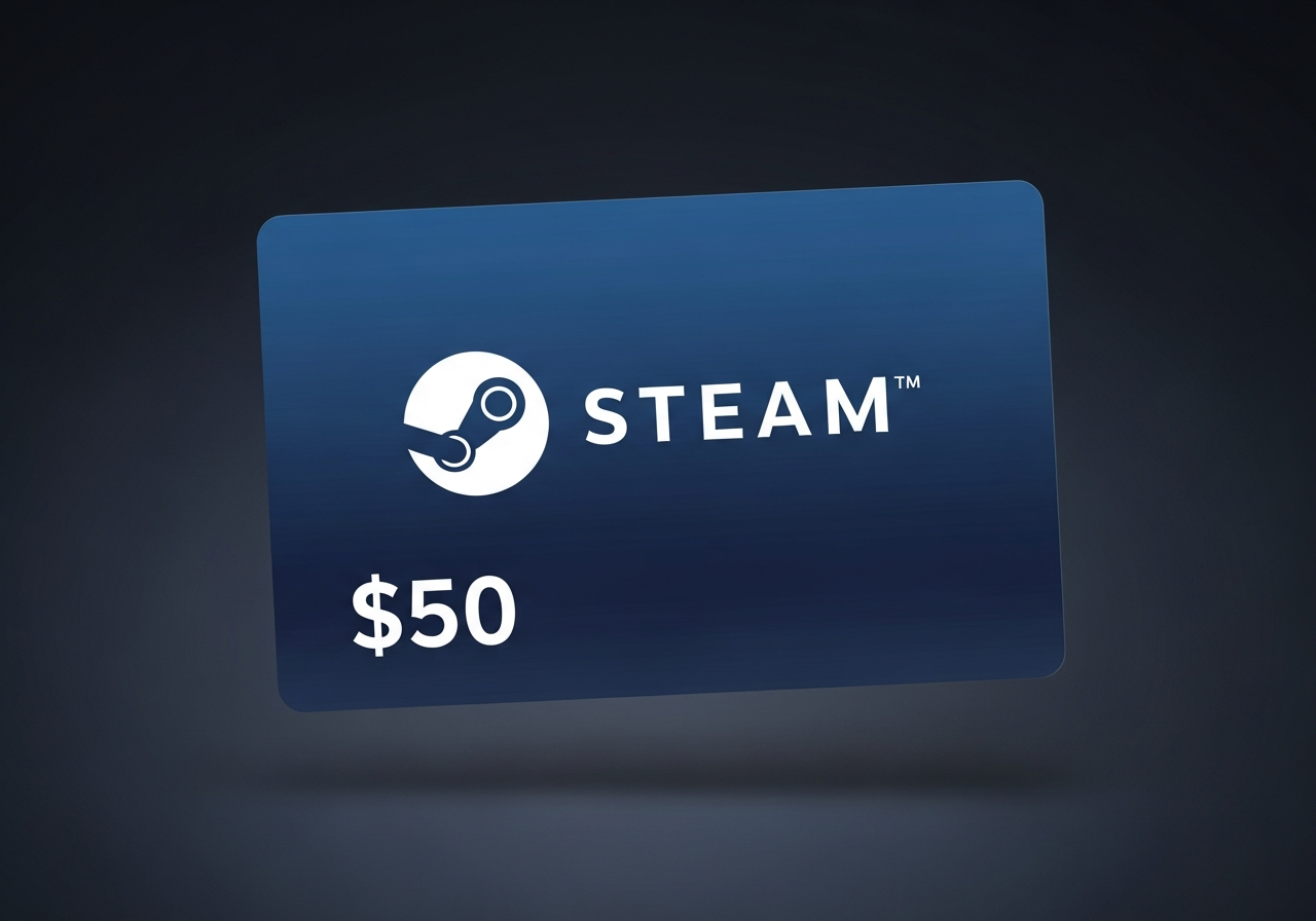 Steam Wallet $50 Gift Card (US)